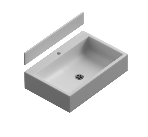 Corian Wash Trough - Standard 600mm